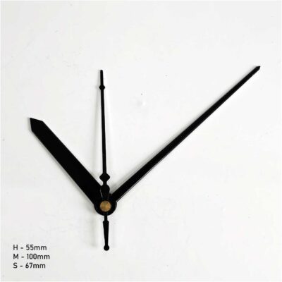 Premium Quartz Clock Hands for Resin Clocks - Black - black
