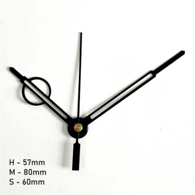 Elegant Wall Clock Hands for DIY Resin Clock - Black - black