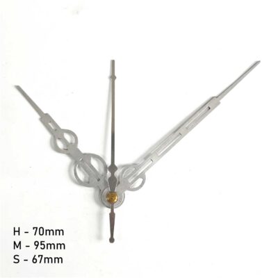 Decorative Quartz Clock Hand Set - Silver - silver