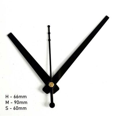 Designer Wall Clock Pointer Set - Black - black