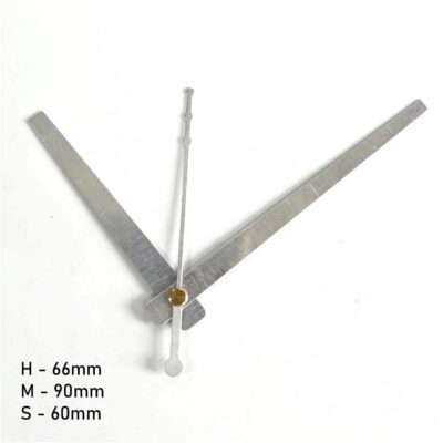 Designer Wall Clock Pointer Set - Silver - silver
