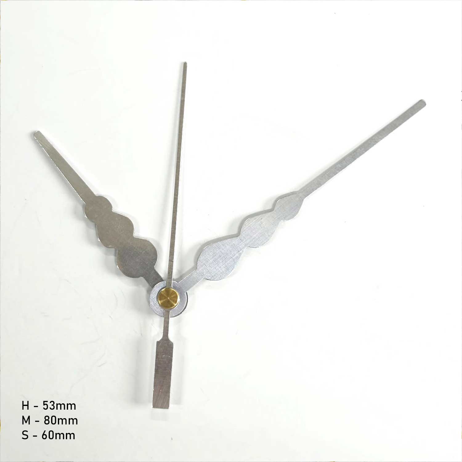 DIY Resin Wall Clock Hand 2 Close-up of resin clock hand with crystal-clear finish