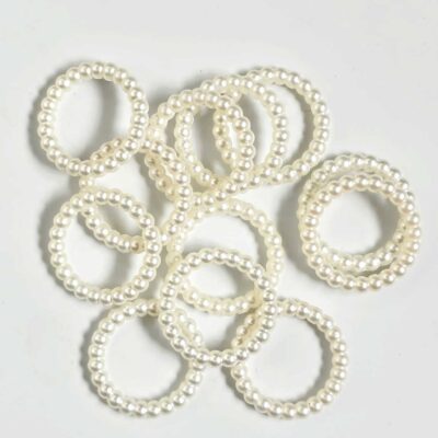 Round White Pearl Moti Ring 1.5inch (TR1387)