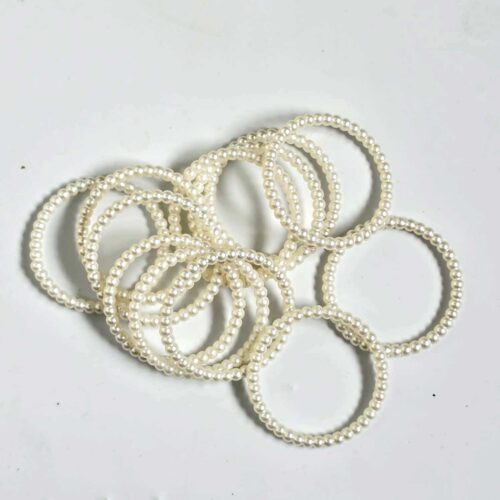 Round White Pearl Moti Ring Ultimate - High-Quality Resin Art Accessory