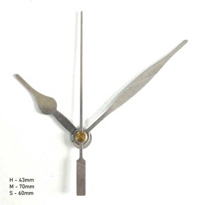 Metal Wall Clock Hand Set for Resin Clocks - Silver - silver