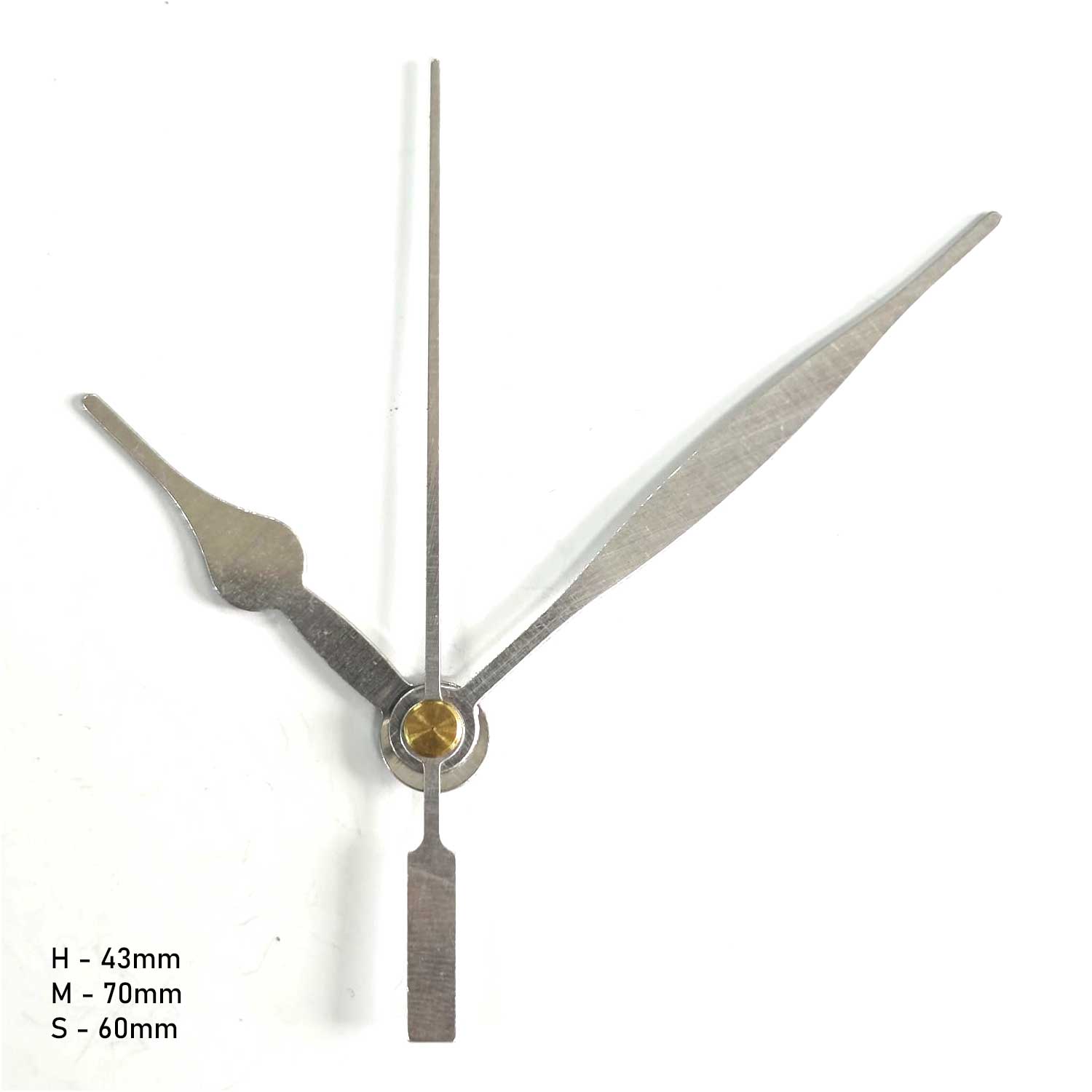 Metal Wall Clock Hand Set for Resin Clocks 2 Close-up of durable metal clock hands for resin art projects