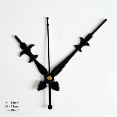 Decorative Wall Clock Hands for Resin Art - Black - black