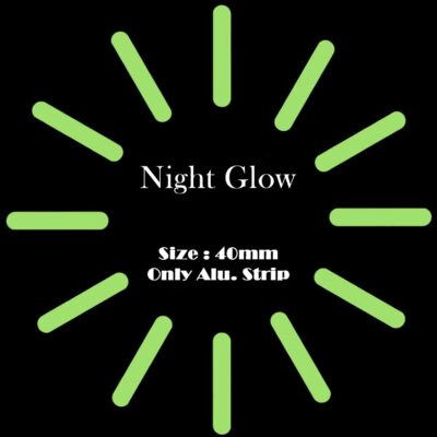 Night Glow Wall Clock Aluminum Strip