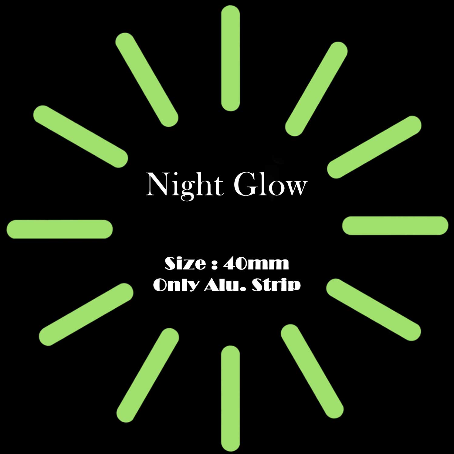 Night Glow Wall Clock Aluminum Strip 1 Night Glow Wall Clock Aluminum Strip Premium - Ultimate Resin Art Supplies