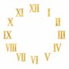 Golden Acrylic Cutting Roman for Resin Art Clock