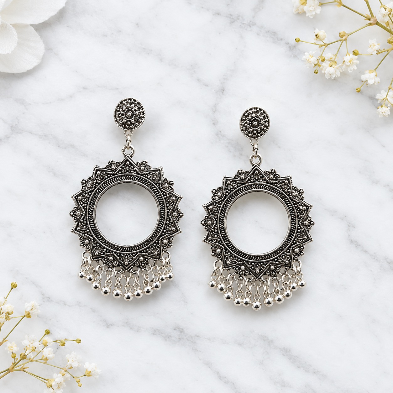 Jhumka Silver Small Size ( 1 Jhumka Silver Small Size (